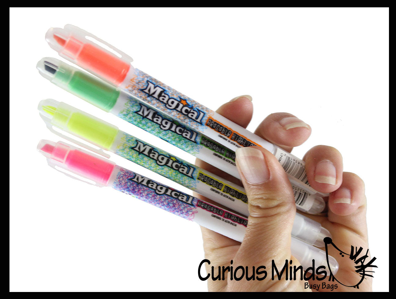 Secret Message Spy Marker - Hidden Message Pen - Erasable Highlighter with Invisible Ink