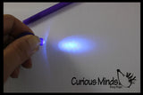 LAST CHANCE - LIMITED STOCK -  Secret Message Spy Markers with Flash Light - Hidden Message Pen - Invisible Ink and UV Light