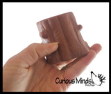 Squirrel in Stump - Adorable Pop Up - Cute Squeeze Toy - Fun Fidget - Unique OT Hand Strength, Fine Motor