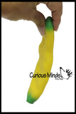 Set of 2 Sand Filled Squishy Bananas - Moldable Sensory, Stress, Squeeze Fidget Toy ADHD Special Needs Soothing