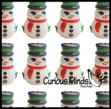 Squishy Snowman - Slow Rise Squish Foam Toy - Winter Holiday Christmas Stress Fidget Toy