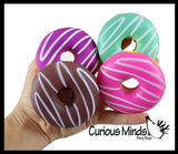 Donut Squishy Slow Rise Foam -  Scented Sensory, Stress, Fidget Toy Doughnut