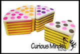 CLEARANCE - SALE - Squishy Slow Rise Cake -  Large Sensory, Stress, Fidget Toy Slo Rising