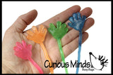Sticky Hands - Mini Glitter for Party Favors, Goodie Bags, Treasure Chests or Halloween Prizes