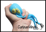 Octopus Jellyfish Bath and Pool Toy Water Bomb Soaker - Stress Ball - Wiggly Jiggly Squishy Fidget Ball