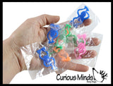 Tiny Frog Sling Shot Toys - Mini Individually Wrapped Fun Toy - Prizes, Goody Bags, Rewards, Party Favors