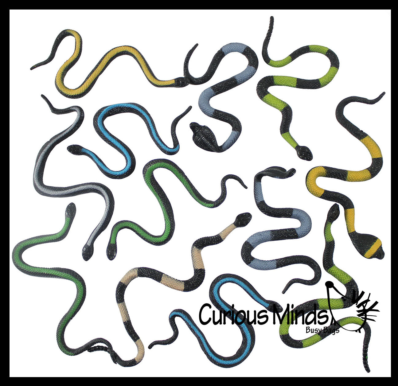 Mini 8"  Stretchy Snakes - Sensory Fidget Toy - Fun Stretch String Toy