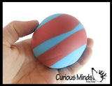 BULK - WHOLESALE -  SALE - Boxed 2.5" Striped Doh Filled Stress Ball - Glob Balls - Squishy Gooey Shape-able Squish Sensory Squeeze Balls