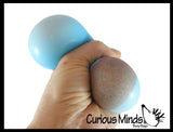 BULK - WHOLESALE -  SALE - Boxed 2.5" Striped Doh Filled Stress Ball - Glob Balls - Squishy Gooey Shape-able Squish Sensory Squeeze Balls