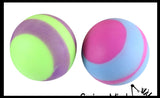 BULK - WHOLESALE -  SALE - Boxed 2.5" Striped Doh Filled Stress Ball - Glob Balls - Squishy Gooey Shape-able Squish Sensory Squeeze Balls