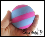 BULK - WHOLESALE -  SALE - Boxed 2.5" Striped Doh Filled Stress Ball - Glob Balls - Squishy Gooey Shape-able Squish Sensory Squeeze Balls