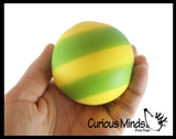 Set of 3 Boxed Stress Balls - Color Changing, Glow,  Striped -  Soft Shaving Cream Doh Filled Stretch Ball - Ultra Squishy and Moldable Relaxing Sensory Fidget Stress Toy