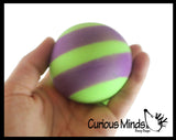 BULK - WHOLESALE -  SALE - Boxed 2.5" Striped Doh Filled Stress Ball - Glob Balls - Squishy Gooey Shape-able Squish Sensory Squeeze Balls