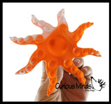 LAST CHANCE - LIMITED STOCK  - SALE - Octopus Shape Suction Cup Strip Fidget Pop Toy - Unique Sensory Popping Toy - Stick and Peel Octopus Tentacle Fidget