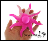 LAST CHANCE - LIMITED STOCK  - SALE - Octopus Shape Suction Cup Strip Fidget Pop Toy - Unique Sensory Popping Toy - Stick and Peel Octopus Tentacle Fidget
