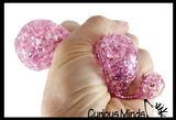 Thick Glitter Mold-able Stress Ball - Squishy Gooey Shape-able Squish Sensory Squeeze Balls