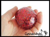 Thick Glitter Mold-able Stress Ball - Squishy Gooey Shape-able Squish Sensory Squeeze Balls