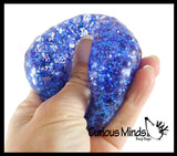 Thick Glitter Mold-able Stress Ball - Squishy Gooey Shape-able Squish Sensory Squeeze Balls