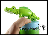 Wooden Collapsing Thumb Dancing Push Puppet Animals