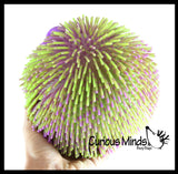 Multi-Color Tie Dye Swirl Jumbo 8" Puffer Ball - Sensory Therapy Fidget Stress Balls - OT Autism SPD