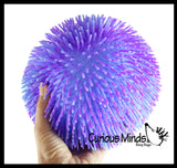 Multi-Color Tie Dye Swirl Jumbo 8" Puffer Ball - Sensory Therapy Fidget Stress Balls - OT Autism SPD