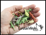 Tiny Dinosaur Animal Figurines - Mini Dino Toys - Small Novelty Prize Toy - Party Favors - Gift