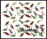Tiny Dinosaur Animal Figurines - Mini Dino Toys - Small Novelty Prize Toy - Party Favors - Gift