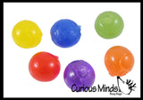 LAST CHANCE - LIMITED STOCK - SALE  -  1" Jelly Ball - Sensory Fidget Toy - Individually Wrapped Mini Squeeze Balls