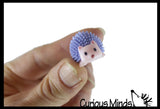 Cute Tiny Hedgehog Figurines - Mini Toys - Small Novelty Prize Toy - Party Favors - Gift Hedgehogs