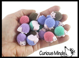 Cute Tiny Hedgehog Figurines - Mini Toys - Small Novelty Prize Toy - Party Favors - Gift Hedgehogs