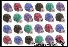 Cute Tiny Hedgehog Figurines - Mini Toys - Small Novelty Prize Toy - Party Favors - Gift Hedgehogs