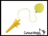 LAST CHANCE - LIMITED STOCK - SALE  -  Mini Ice Cream Cone Shooter Popper Toy - Foam Ball Shoots From Cone - Launcher Novelty Toy