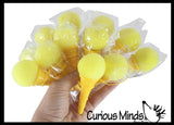 LAST CHANCE - LIMITED STOCK - SALE  -  Mini Ice Cream Cone Shooter Popper Toy - Foam Ball Shoots From Cone - Launcher Novelty Toy