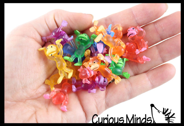 Small plastic outlet monkey figures