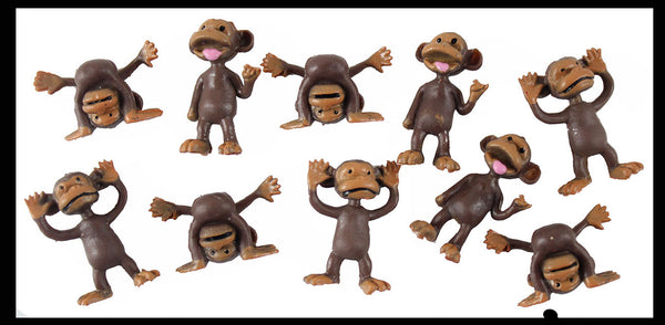 Cute Tiny Monkey Animal Figurines Mini Toys Small Novelty