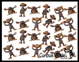 Cute Tiny Monkey Animal Figurines - Mini Toys - Small Novelty Prize Toy - Party Favors - Gift