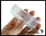 Tiny Water Filled Tube Snake Stress Toy - Squishy Wiggler Sensory Fidget Ball