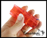 Tiny Water Filled Tube Snake Stress Toy - Squishy Wiggler Sensory Fidget Ball