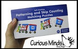 LAST CHANCE - LIMITED STOCK  - SALE - Number Patterns and Skip Counting Train Puzzle - Early Childhood Teacher Supply