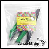 Set of 3 Safety Plastic Tweezers for Children - Fine Motor Tools, Occupational Therapy, Special Needs, Sensory Bin, Preschool Tools