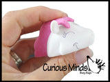 LAST CHANCE - LIMITED STOCK - Unique 3D Unicorn Eraser With Pencil Horn - Eraser is Pencil Holder - Novelty and Functional Adorable Eraser Novelty Prize, School Classroom Supply