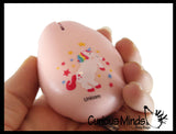 LAST CHANCE - LIMITED STOCK  - SALE - Hatching Unicorn Egg Squeeze Stress Ball with Baby Unicorn -  Sensory, Stress, Fidget Toy