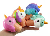 Unicorn Ice Cream Cone Girly Magical Theme Squishy Slow Rise Foam -  Scented Sensory, Stress, Fidget Toy