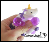 LAST CHANCE - LIMITED STOCK  - SALE - Unicorn Squishy Blob Mesh Ball with Thick Gel and Soft Web - Squishy Fidget Ball