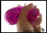 LAST CHANCE - LIMITED STOCK - Unique Urchin Stress Ball - Gel Filled Ball With Octopus Suction Cup Texture - Squishy Gooey Squish Sensory Squeeze Balls