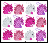 Unicorn Valentines Day Bubble Popper Fidget Toy - Fun Party Favor Toy - Heart Love