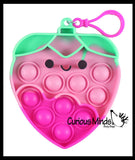 Chocolate Covered Strawberry Valentines Day Bubble Popper Fidget Toy - Fun Party Favor Toy - Heart Love