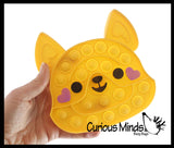 Large Dog Valentines Day Bubble Popper Fidget Toy - Fun Party Favor Toy - Heart Love