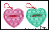 Conversation Heart Valentines Day Bubble Popper Fidget Toy - Fun Party Favor Toy - Heart Love
