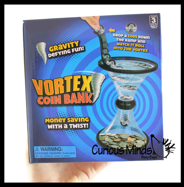 Vortex Gravity Spiral Piggy Bank Spare Change Holder Cute Coin Ban